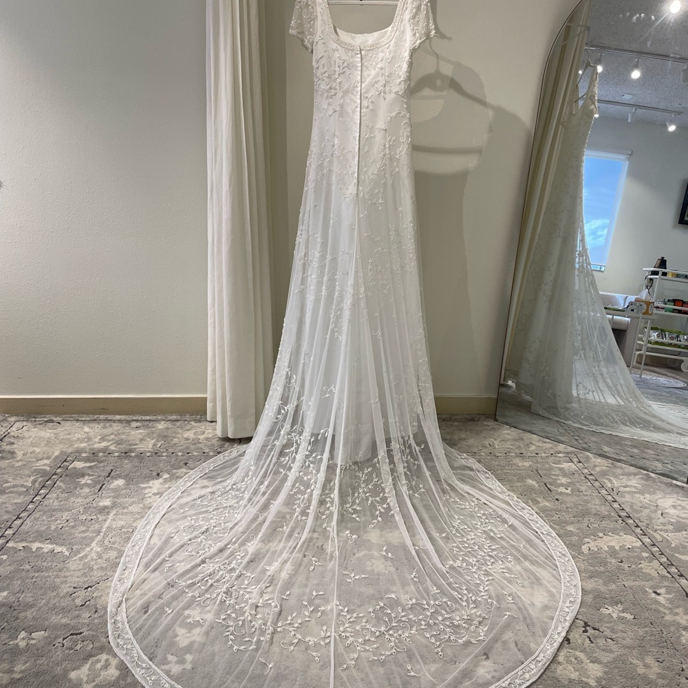 Chiffon Beaded Bridal Gown